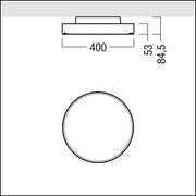 Zumtobel Group - Decken - /Wandleuchte LED - Rundleuchte ONDA2 D400 #42186626 4000K