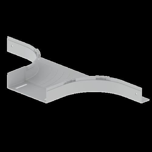Unex - T-Stück für Kabelrinne T-Abzweiger 66228 lichtgrau, 60x200mm − 2 Stück