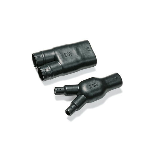 HellermannTyton - Aufteilkappe Warmschrumpfteil D-Sub 21201GMVW24POXBK Steckverbind. Schw