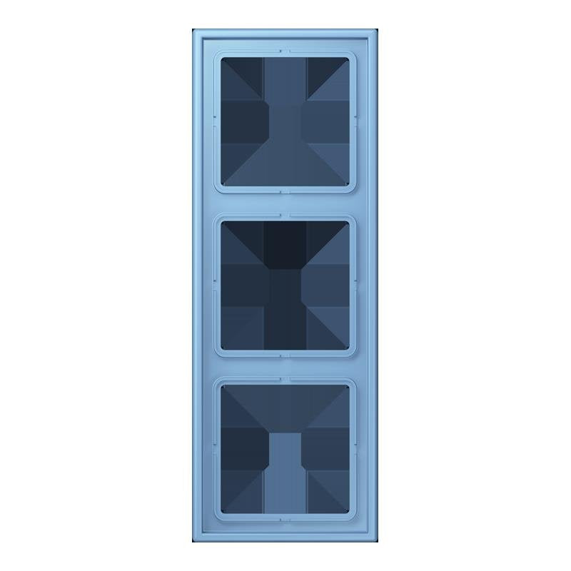 Jung - Abdeckrahmen Rahmen 3-fach LC 983 256 bleu ceruleen 59