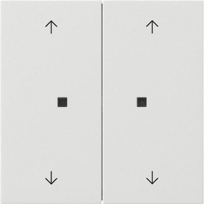 Gira - Bussystem-Tastwippe Taster Wippe 5174112 KNX, 2f Pfeile ws
