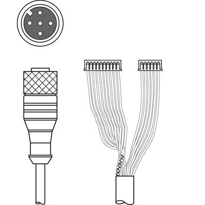 Leuze - Konfektioniertes Sensor-Aktor-Kabel Anschlussleitung KB JST-M12A-5P-3000