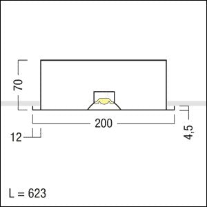 Zumtobel Group - Decken-/Wandleuchte LED-Deckeneinbauleuchte MIRL LED #42186256 3000K