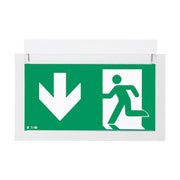 Ceag Notlichtsysteme - Sicherheitsleuchte LED-Rettungszeichenleuchte CrystalWay 19522 AT RAL9003 IP42 30m