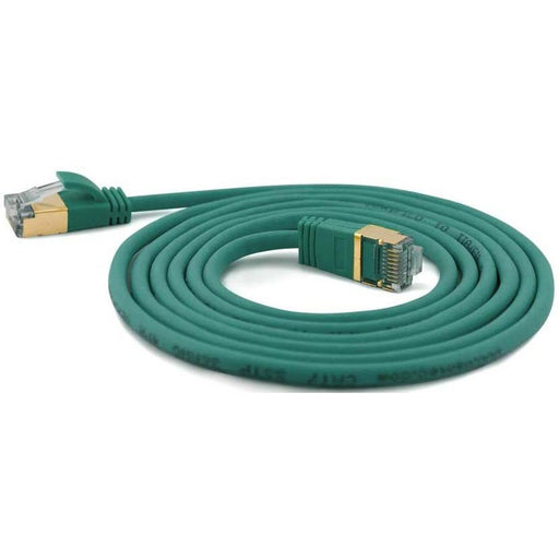 Wantec - Patchkabel Kupfer SSTP-Patchkabel Cat.6A gn 7213 gn 0,25m 0,25m Steck.4mm