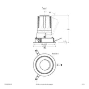 EVN Lichttechnik - Downlight/Strahler/Flutlicht LED-Einbauleuchte modular F01R09AM2540L24P Konfigurationstype