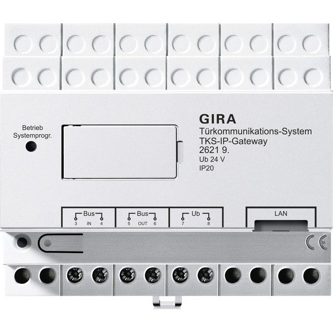 Gira - Zusatzgerät für Türkommunikation TKS-IPGateway 2.Generation 262197 5 Liz. Türko