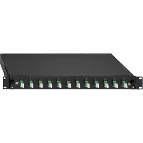 Rutenbeck - Patchpanel LWL BasicLine Spleissbox 2280304120 12xLC-D OS2 APC grün