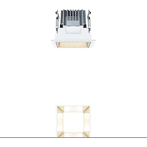 Zumtobel Group - Downlight/Strahler/Flutlicht LED-Einbauleuchte P-INF Q #60817981 4000K