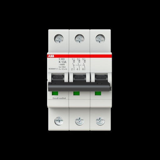ABB Stotz S&J - Leitungsschutzschalter Sicherungsautomat S203-K13 K,6kA,13A,3P