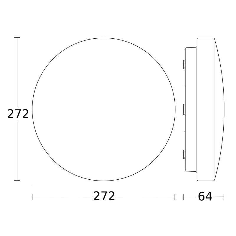 Steinel - Decken-/Wandleuchte Sensor-LED-Innenleuchte RS PRO P1-R FL S WW P1 flat 3000k