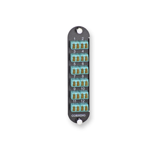 Corning - Moduleinsatz für Patchpanel LWL CCH Adapter Panel CCHE-CP24-AD LCDuplex,OM3/OM4