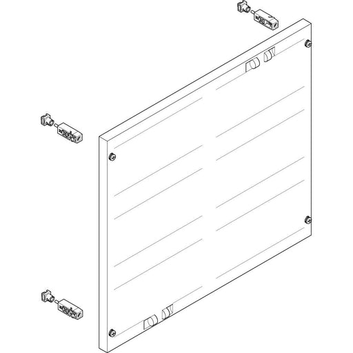 ABN - Verteilerfeld für Installationsverteiler ESPRO-Modul MF2370 flach BxH:500x450mm
