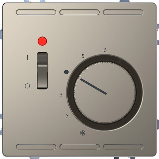 Merten - Raumthermostat RT-Rregler nickelmet MEG5761-6050 24V Schalter+ZPL − 1 Stück