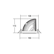 Brumberg Leuchten - Downlight/Strahler/Flutlicht LED-Einbaurichtstrahler 88252173DA 3000K