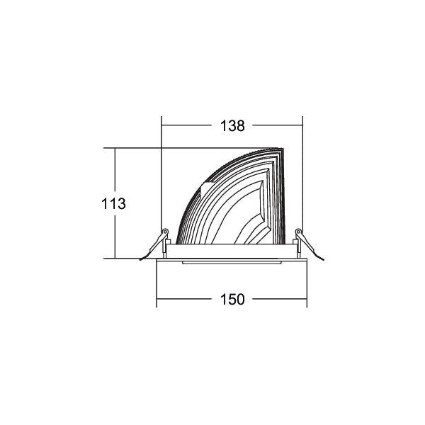 Brumberg Leuchten - Downlight/Strahler/Flutlicht LED-Einbaurichtstrahler 88252173DA 3000K
