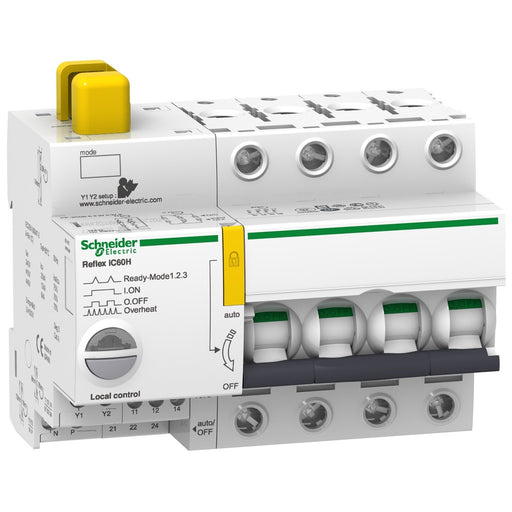 Schneider Electric - Leitungsschutzschalter mit Zusatzeinrichtung Leistungsschalter A9C64410 10A 4P B TI24
