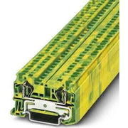 Phoenix Contact - Schutzleiter-Reihenklemme Zugfederklemme ST 4-PE 0,08-6qmm gn-ge