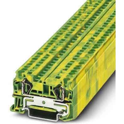 Phoenix Contact - Schutzleiter-Reihenklemme Zugfederklemme ST 4-PE 0,08-6qmm gn-ge