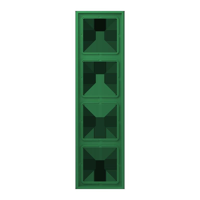 Jung - Abdeckrahmen Rahmen 4-fach LC 984 219 vert fonce