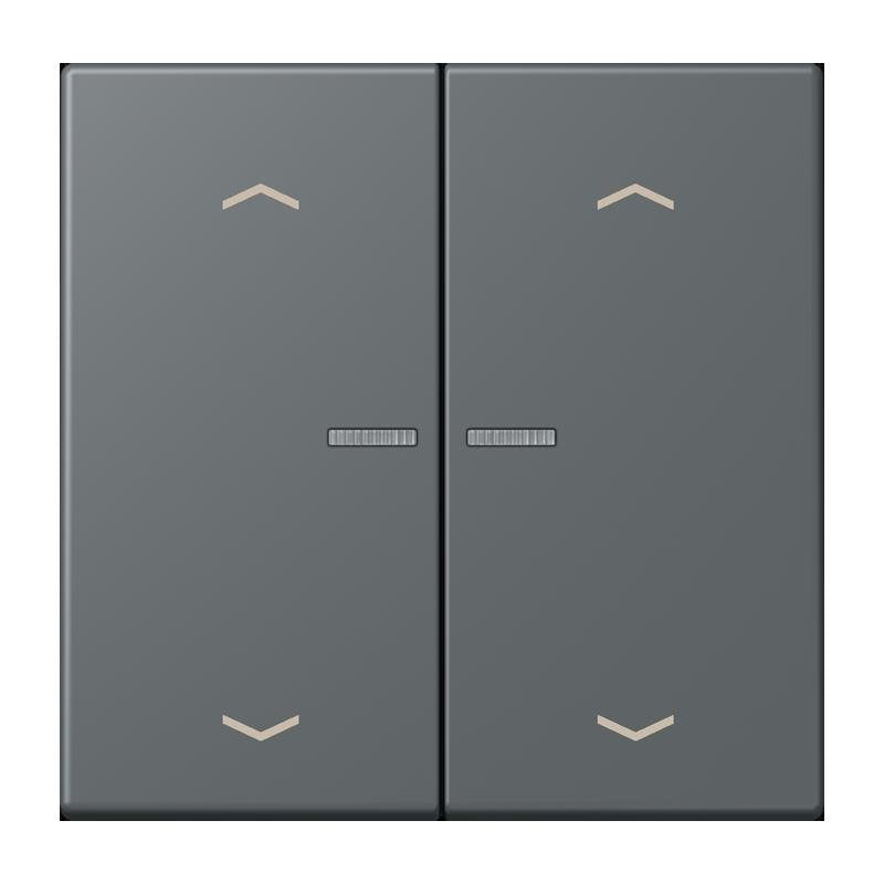 Jung - Abdeckung/Bedienelement für Installationsschalterprogramme Wippe mit Lichtleiter LC 102 KO5P 202 gris fonce 31
