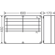 Hensel - Sammelschienengehäuse Sammelschiene Mi 6656 630A 5pol