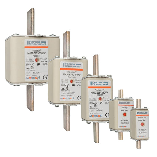 Mersen - Messersicherung NH-Sicherungseinsatz NH000GS69V16PV Gr.000 gS 16A/690V − 3 Stück