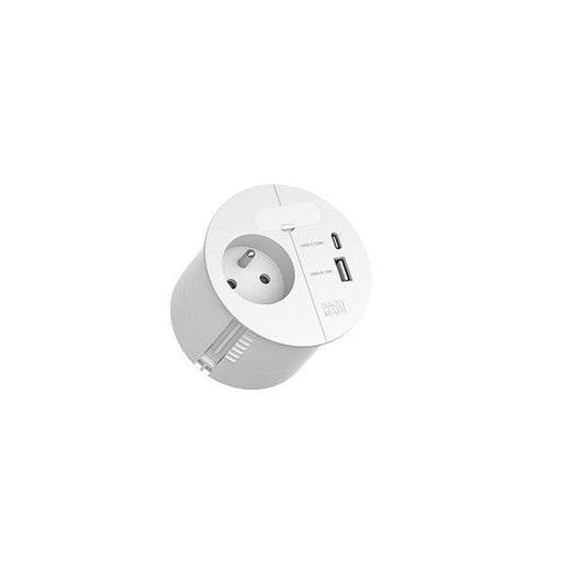 Bachmann - Multi-Tischsteckdose Kabeldurchführung 938.304 1xUTE 1xUSB