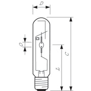 Philips Lighting - Halogen-Metalldampflampe ohne Reflektor Entladungslampe CDO-TT 150W/828 E40 150W 828