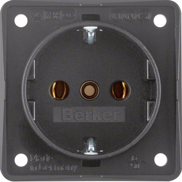 Berker - Steckdose Schuko-Steckd.anth 941852505 m.Schraubklemmen