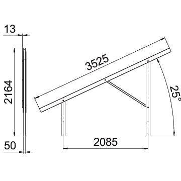 OBO Bettermann - Photovoltaik-Montagesystem Vormontierter Träger VT 25L FT für Freiflächensyste
