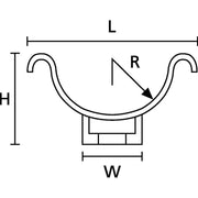 HellermannTyton - Befestigungsschelle für Kabel/Rohre Befestigungsschelle C3-N66-BK-C1 L=35mm B=15,9mm − 100 Stück