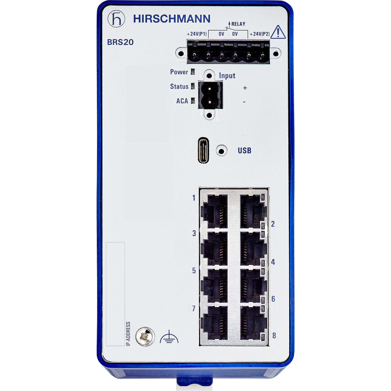 Hirschmann INET - Netzwerk Switch Ind.Ethernet Switch BRS20-8TX-EEC 8 Port, managed − 1 Stück