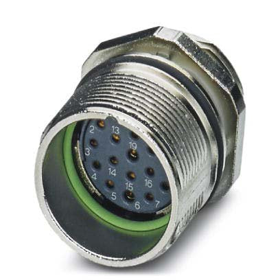 Phoenix Contact - Rundsteckverbinder, Einbau (ohne Leitung) Gerätesteckverbinder CA-1RS1N8A6Z00 Vorderwand