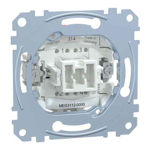 Merten - Installationsschalter Ausschalter-Einsatz MEG3112-0000 2-pol.10AX 250V AC