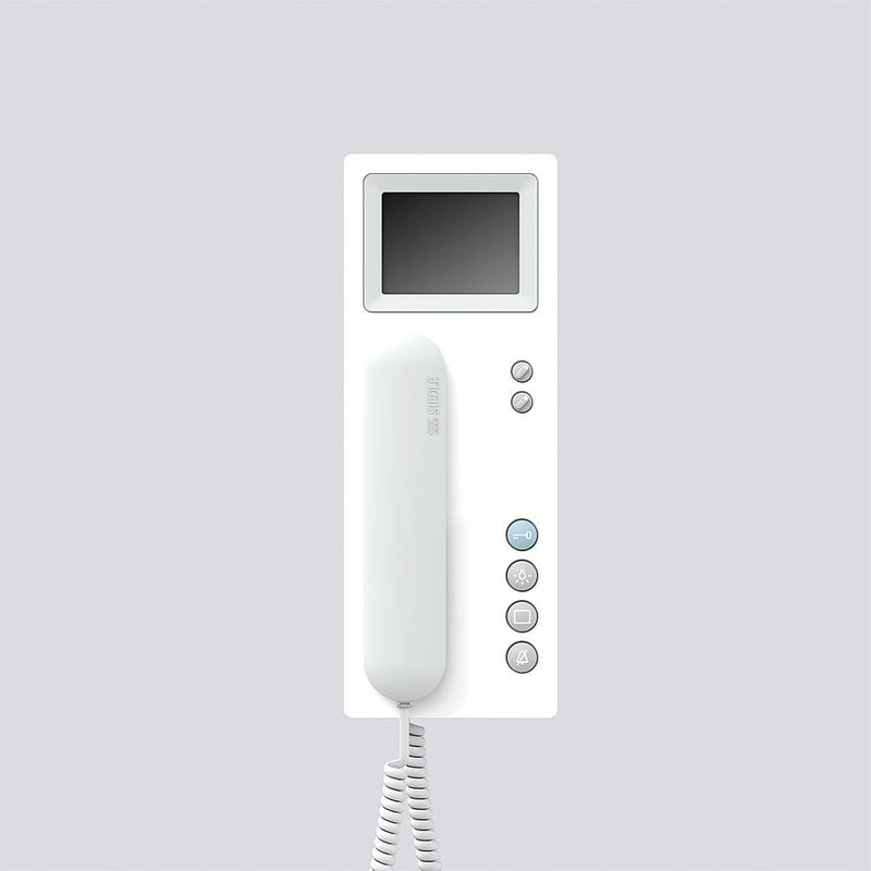 Siedle&Söhne - Innenstation für Türkommunikation Bus-Telefon Standard BTSV 850-03 WH/W Farbmonitor wshgl/ws
