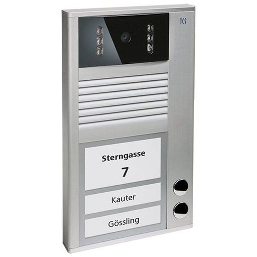 TCS Tür Control - Türstation für Türkommunikation Video Außenstation AVC12020-0010 2Tasten 1-reih.AP si