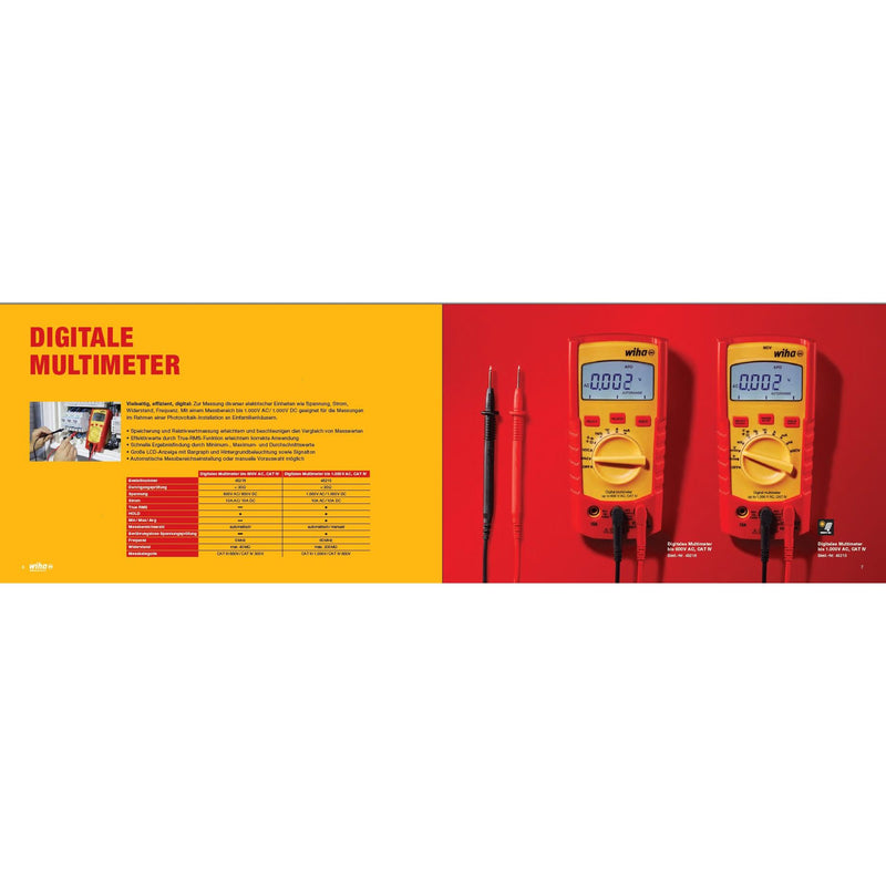 Wiha - Multimeter Digitales Multimeter SB25542 bis 1.000 V AC, CAT