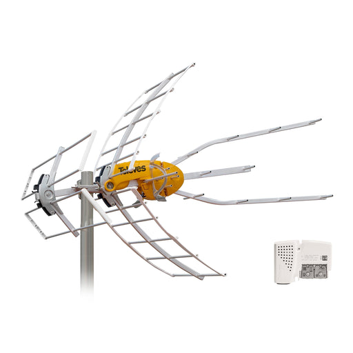 Televes - Terrestrische Antenne VHF/UHF Antenne ELLIPSEVU passiv/aktiv,m.Netzt