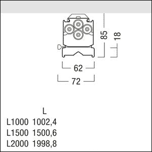 Zumtobel Group - Lichtleiste LED - Lichtbandleuchte IP64 TEC C12000 #42936510 865