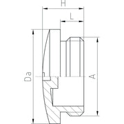 Jacob - Verschlussschraube PA-Verschlußschraube 1029 PA PG 29 − 100 Stück