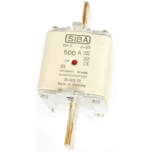 Siba - Messersicherung NH-Sicherungseinsatz 2000513.300 300A NH3/2 gG 500V − 3 Stück