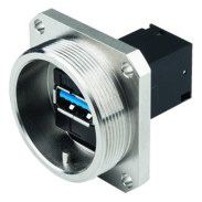 Telegärtner - Modularer Steckverbinder TOC Flanschset IP68 100007383 USB-Keystone 3.0