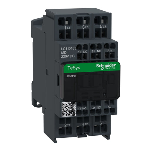 Schneider Electric - Leistungsschütz zum Schalten von Wechselstrom Leistungsschütz LC1D183MD 3-polig, 1S, 1Ö