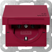 Gira - Steckdose SCHUKO-Steckd. KD WSV 4454108 System 55 Rot