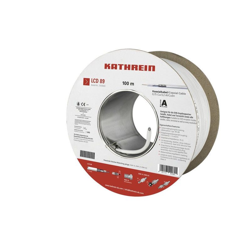 Kathrein - Koaxialkabel LCD 89/100m Eca 90 dB, A − 100 Meter