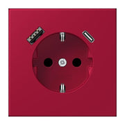 Jung - Steckdose SCHUKO Steckdose LC 1520-15 CA 229 rouge carmin (32100)