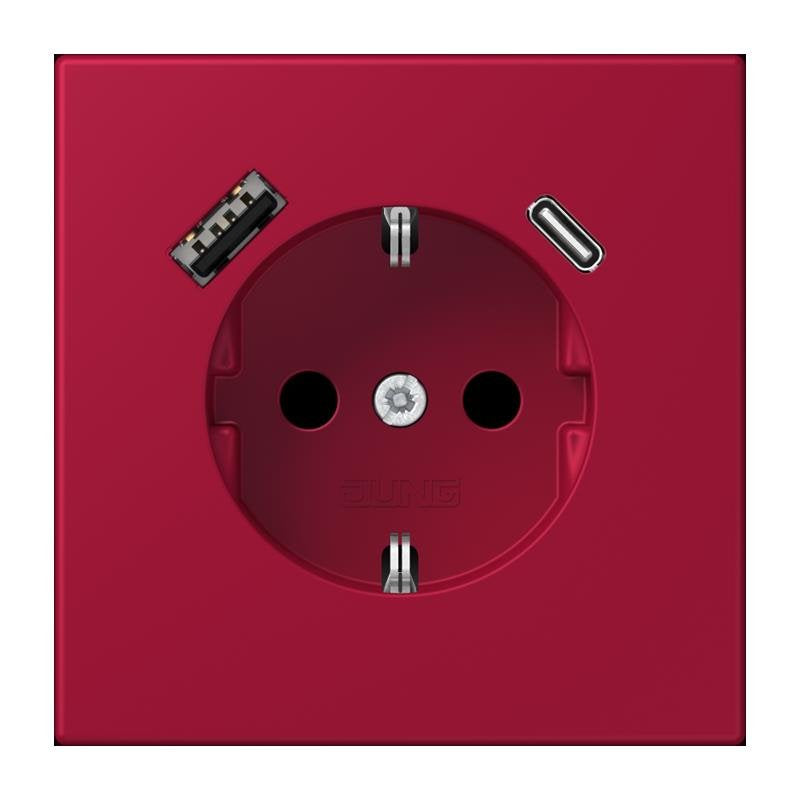 Jung - Steckdose SCHUKO Steckdose LC 1520-15 CA 229 rouge carmin (32100)