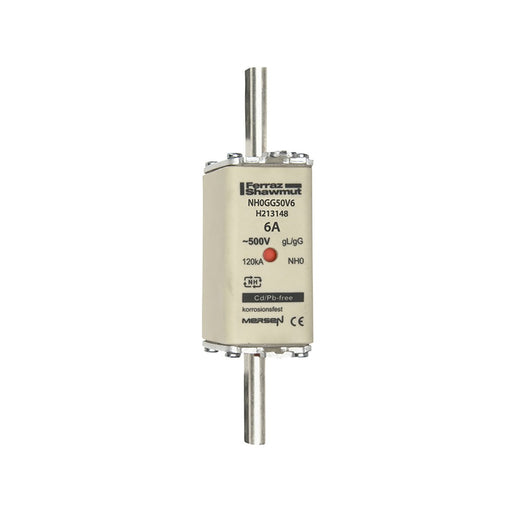 Mersen - Messersicherung NH-Sicherungseinsatz SF NH0GG50V6 Gr.0 gG 6A/500V KM