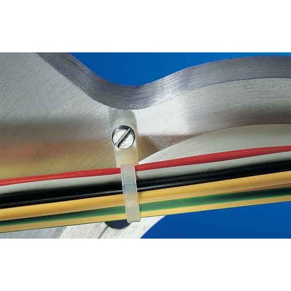 HellermannTyton - Kabelbinder Befestigungsbinder T50MR-W-BK-C1 215x4,6mm sw − 100 Stück